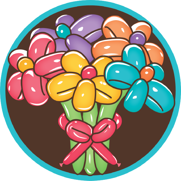 Festive Balloons bouquet logo