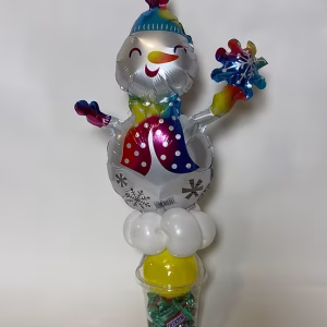 candy cup with balloon topper by Festive Balloons