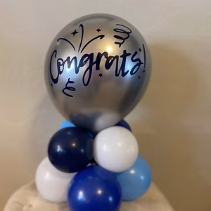small table topper centerpiece with custom latex topper by Festive Balloons