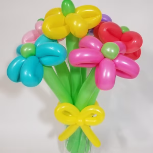 twisted balloon flower bouquet by festive balloons 2